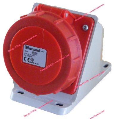Контакт наклонен за монтаж на стена IP67 380V3P+T+N 16A