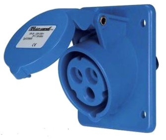 Контакт за панелен монтаж IP44 220/240V 3P+T 16A-9h