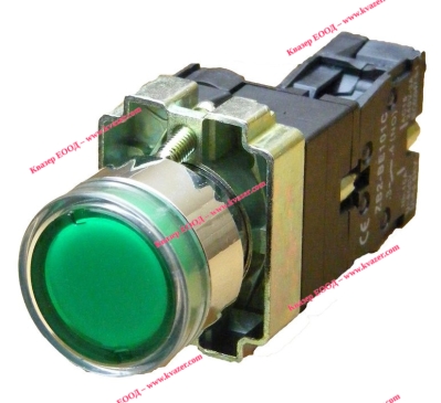 XB2-BW3361 Светещ бутон, без задържане