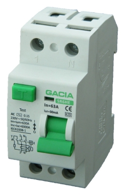 R60E 63A 30mA 2P Чиста ДТЗ