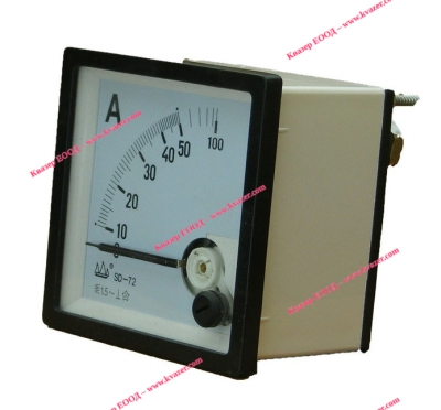 NP72 50/5A Амперметър 0-50A AC, аналогов панелен 70x70mm