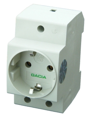 Контакт за монтаж на DIN шина: Socket 2P 10A