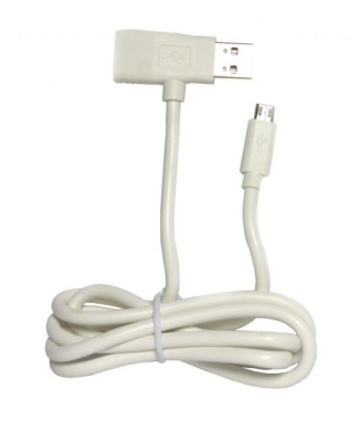 Кабел от Micro USB към USB AM/USB AF, 2 в 1, Бял, 1m