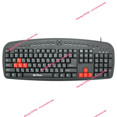 PC Клавиатура DeTech DE6087, Мултимедийна USB, Кирилизирана