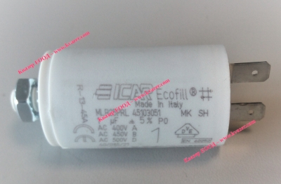 3D 1uF 450V работен кондензатор тип MKP с изводни пера