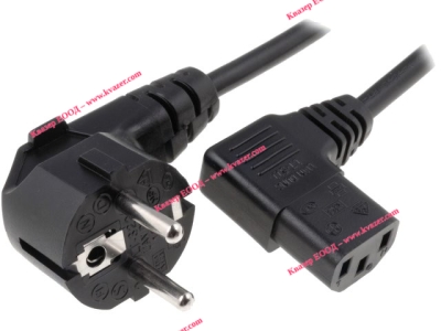 Захранващ кабел за компютър ъглов 16A/250V 3x1кв.мм. 3м.