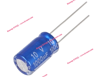 1000uF 10V Кондензатор електролитен JRG-1000U/10 JB CAPACITORS JRG1A102M05001000160000B