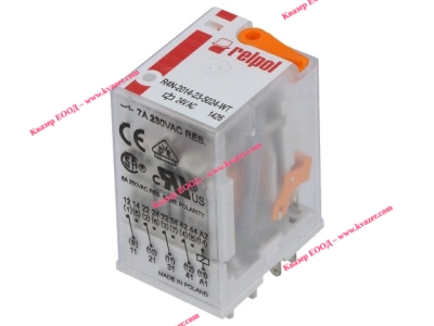 Реле RELPOL 4PDT, бобина 24V AC