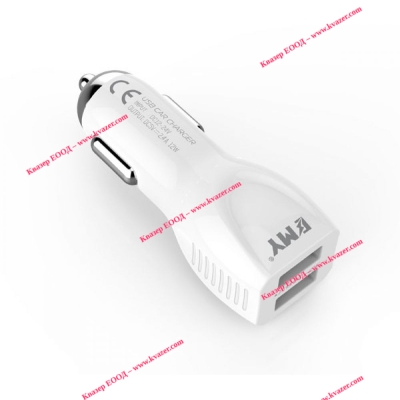 EMY MY-112 Зарядно устройство за кола 5V 2.4A, Универсално, 2 x USB, без кабел