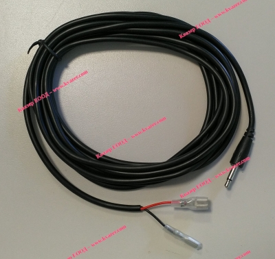 Кабел 2м мъжки моно жак 3.5mm / 2 кабелни обувки