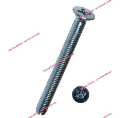Винт за метал M5x80 DIN 965, фрезенк кр.шлиц (+) шлиц