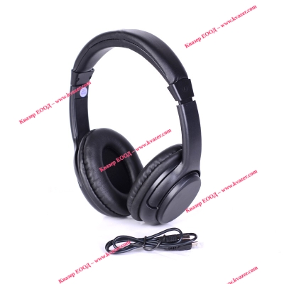 Безжични слушалки YS-BT5800, Bluetooth, FM радио, MP3 плеър,TF card, AUX, вграден микрофон, Черни