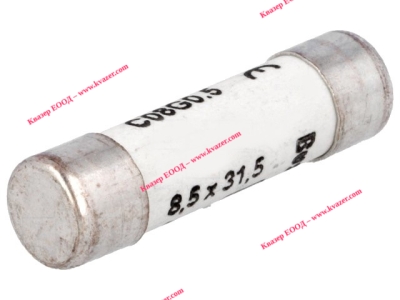 Предпазител керамичен стопяем индустриален 8x31mm 500mA 400VAC