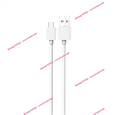 Кабел USB - micro USB 1m бял BEBIBOSS