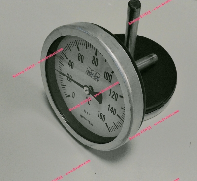Биметален аксиален термометър 0-160°C ф100мм L76мм