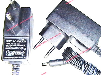 Импулсно захранване TEA09E-09060 9V/600mA с букса 2.5x5.5x9mm