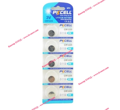 Бутонна батерия литиева CR1225 3V PKCELL – 1бр.