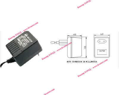 MTA482408 Захранващ адаптер / трансформатор AC/AC 24V/800mA с букса 2.1x5.5x9mm