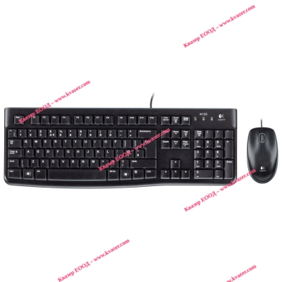 Kомплект клавиатура с мишка Logitech MK120, Черна