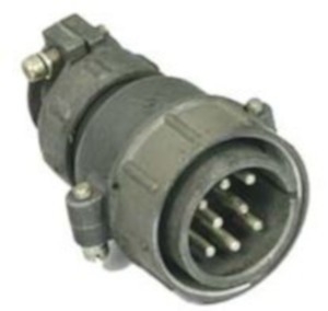 Кръгъл мъжки съединител 8pin ШР32П8ЭГ3, прав, винтово заключване