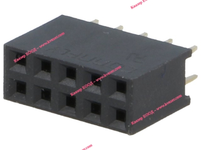CONNFLY DS1023-2*5S21 Гнездо щифтово женско 10PIN (2x5) право 2.54mm THT
