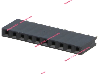 CONNFLY DS1023-1*10S21 Гнездо щифтово женско 10PIN (1x10) право 2.54mm THT
