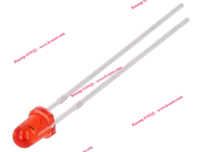 Светодиод FORYARD FYL-3014SRT1A LED 3mm червен 200mcd 30°