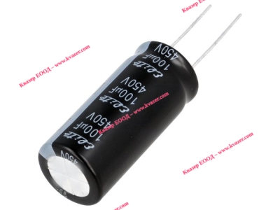 100uF 450V Кондензатор електролитен 18x40mm Elite PF2W101MNN1840