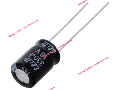 330uF 16V Кондензатор електролитен 8x11,5mm Elite PF1C331MNN0812