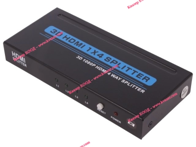 HDMI сплитер QOLTEC 50537, 1 вход - 4 изхода