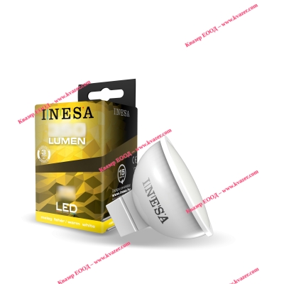 LED лампа Ф50 MR16 GU5.3 12V 4W 280lm 4000K 105гр. INESA