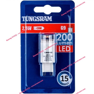 LED лампа G9 2.5W 200lm 2700K 15000h TUNGSRAM