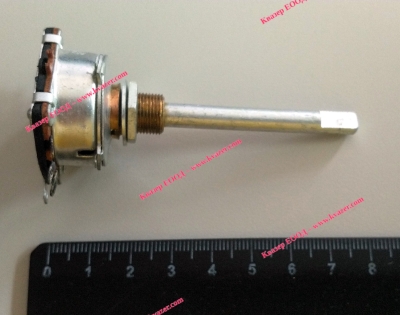 Потенциометър 1MOhm 0.5W, ос ф6мм L62мм