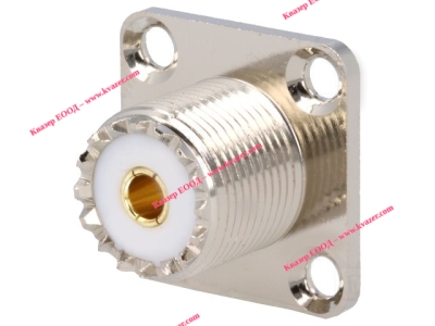 UHF конектор (SO-239) женски / гнездо / UHF-202, панелен монтаж