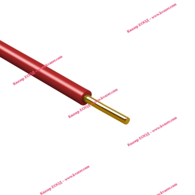 Кабел H05V-U 6.00кв.мм. червен/ ПВ-А1