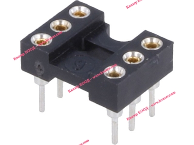 Цангов цокъл за ИС 6pin DIP, 7.62mmTHT растер 2.54mm