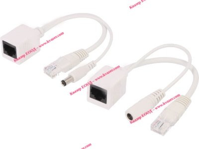 Комплект пасивни кабели PoE, захранване чрез Ethernet (PoE)