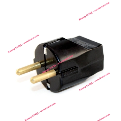 Щепсел шуко Технил черен 16A, 250V