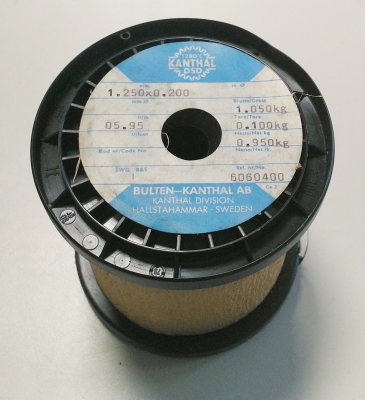КАНТАЛ 1.250x0.200mm / оригинален шведски KANTHAL, R5.95ohm/m