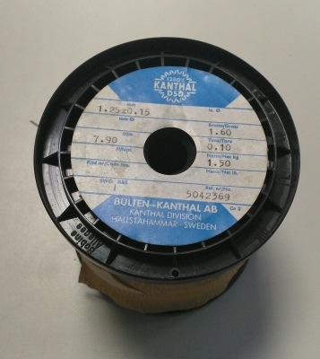 КАНТАЛ 1.250x0.150mm / оригинален шведски KANTHAL, R7.90ohm/m