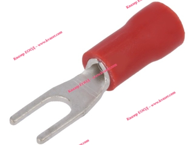 ST-090/R Кабелен накрайник вилка M3 0.5-1.5mm2 изолирана