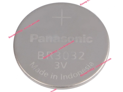 Бутонна батерия литиева 3V 30x3.2mm 500mAh PANASONIC BR3032/BN