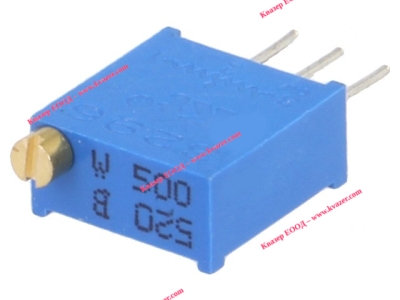 Многооборотен тример потенциометър 50 ohm 0.5W ±10% вертикален SR PASSIVES