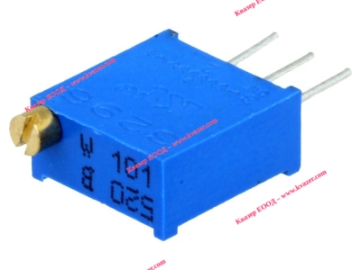 Многооборотен тример потенциометър 100 ohm 0.5W ±10% вертикален SR PASSIVES