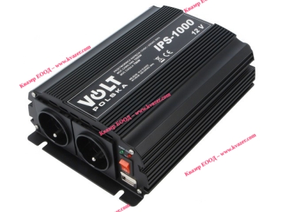 ИНВЕРТОР DC/AC VOLT POLSKA 12V-230V 750W в к-т с разклонител