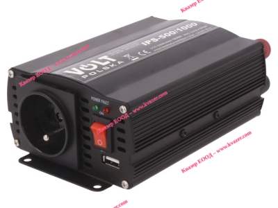 ИНВЕРТОР DC/AC VOLT POLSKA 12V-230V 500W в к-т с разклонител
