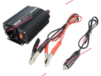 ИНВЕРТОР DC/AC VOLT POLSKA 12V-230V 350W в к-т с разклонител