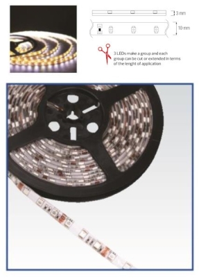 081-005-0001 LED ЛЕНТА 50x50 60 SMD LED/M 14.4W/M IP20 6400K