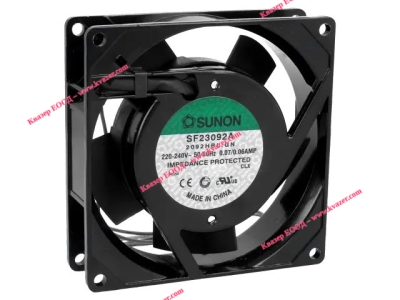 ВЕНТИЛАТОР AC 230V 92X92X25mm SUNON, 51m3/h сачмен лагер