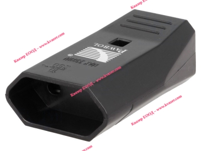 Щепсел женски / гнездо 2P с ухо черен 10A 250V